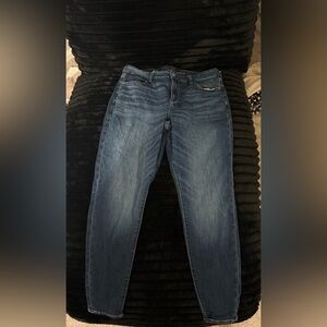 American Eagle Outfitters Blue Jeggings with Gradient Effect